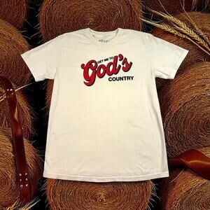 Morgan Wallen Get Me To God's Country T Shirt Men's Large ($45 MSRP)